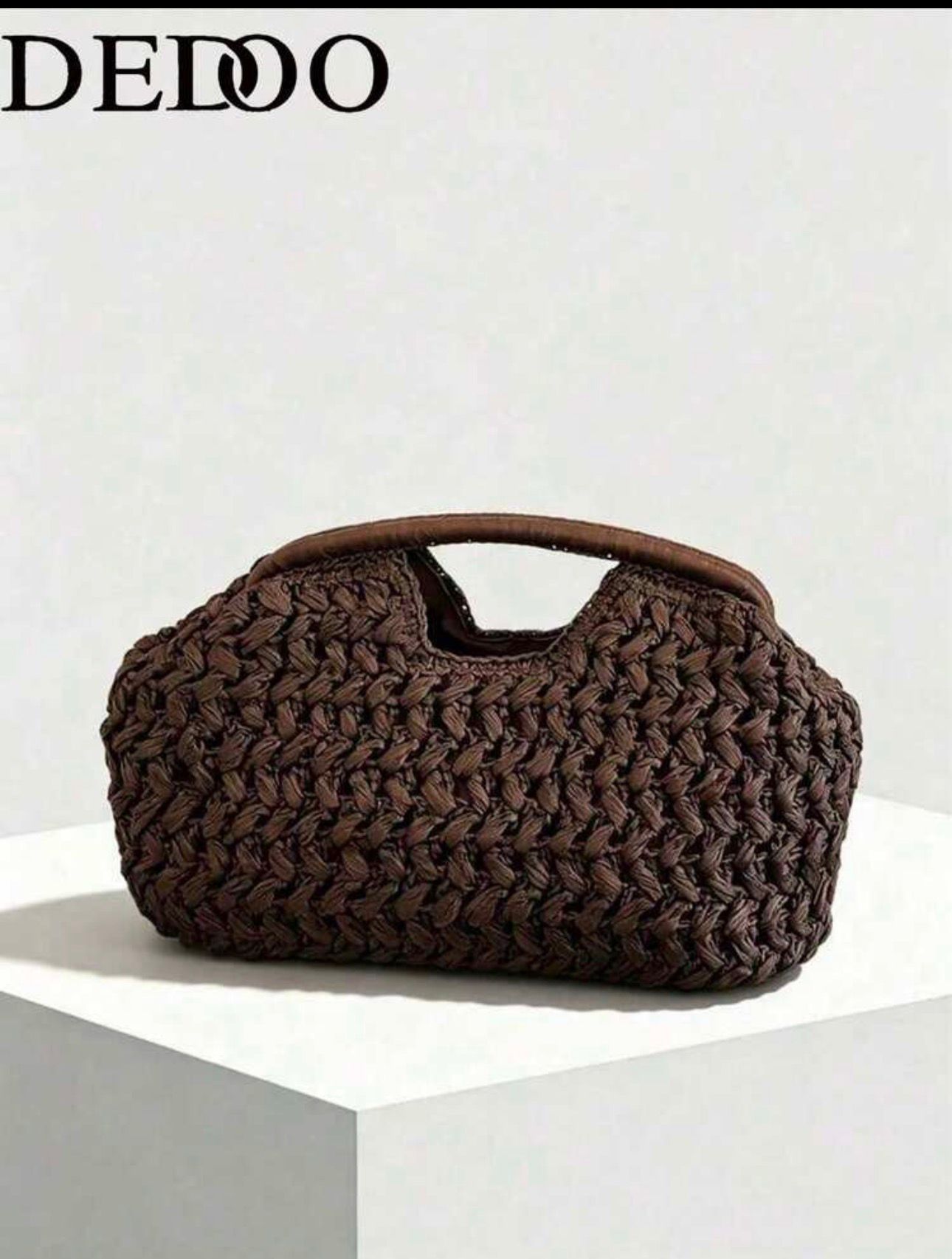 "Rustic Weave" — Clutch tressée artisanale